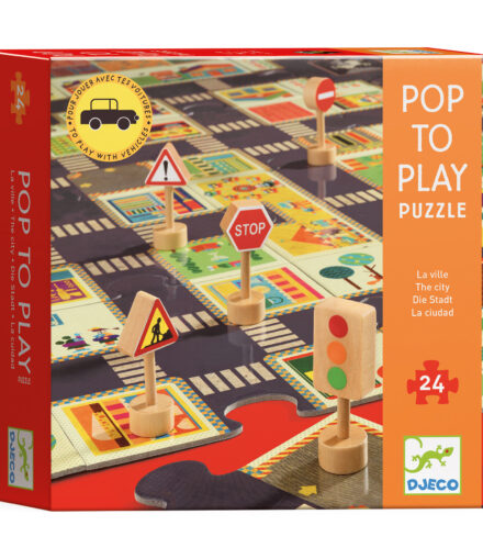 Djeco Puzzel Pop to Play - The City