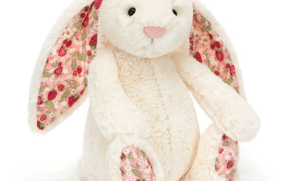 Jellycat Blossom Cream Bunny Berry - Ivoor