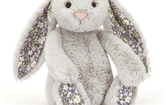 Jellycat Blossom Silver Bunny Bloom - Zilver