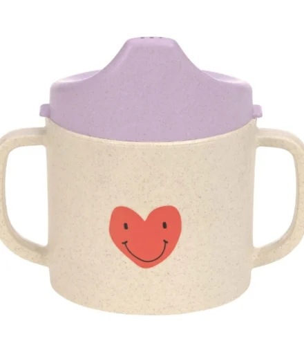 Lässig Tuitbeker / Drinkbeker Happy Rascals Heart Lavender
