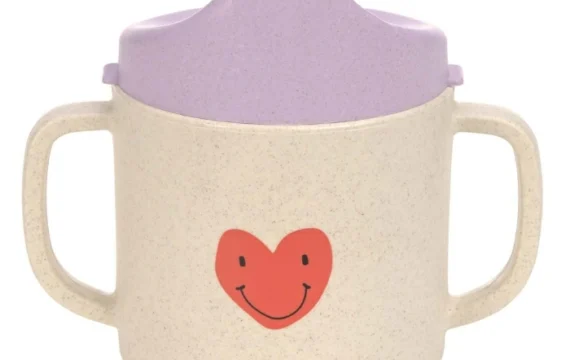 Lässig Tuitbeker / Drinkbeker Happy Rascals Heart Lavender