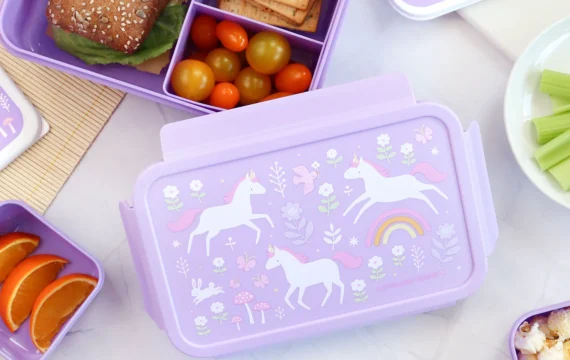 A Little Lovely Compagny Bento lunch box - Unicorn Dreams - Afbeelding 2