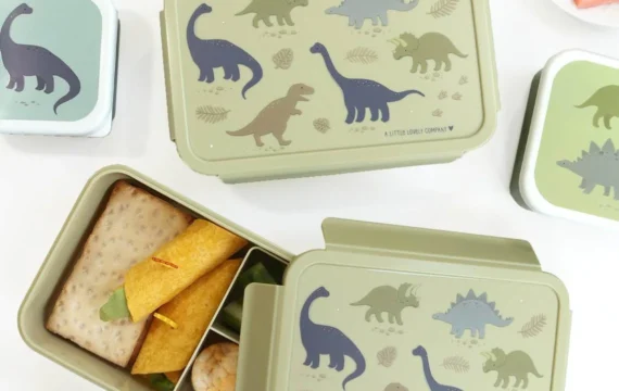 A Little Lovely Compagny Bento Lunchbox Dinosaurussen - Afbeelding 2