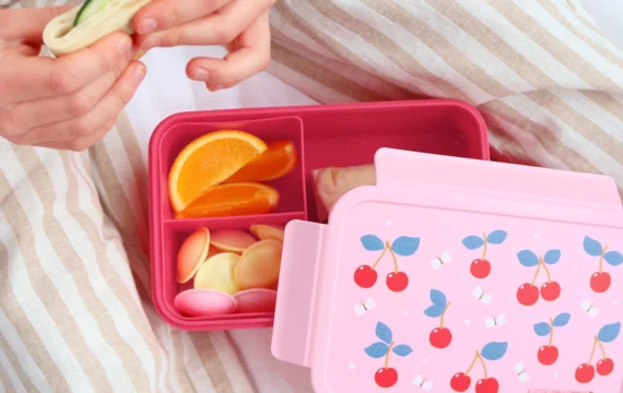 A Little Lovely Compagny Bento Lunchbox Kersen - Afbeelding 3