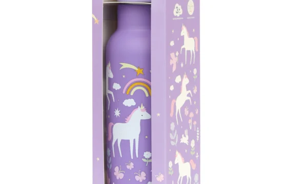 A Little Lovely Company XL RVS drinkfles- Unicorn Dreams - Afbeelding 4