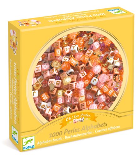 Djeco Alfabet Kralen - Goud