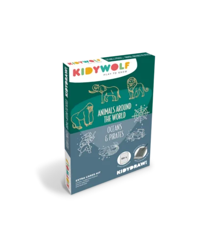 Kidywolf  Extra Kaarten Kidydraw Mini - Oceanen & Piraten / Dieren van de wereld