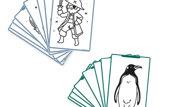 Kidywolf  Extra Kaarten Kidydraw Mini - Oceanen & Piraten / Dieren van de wereld - Afbeelding 4
