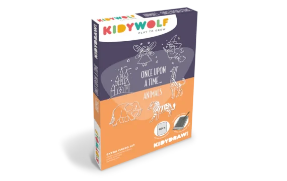 Kidywolf  Extra Kaarten Kidydraw Mini - Animals / Once upon a time