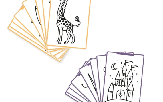 Kidywolf  Extra Kaarten Kidydraw Mini - Animals / Once upon a time - Afbeelding 3