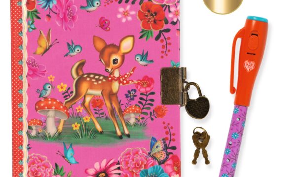 Djeco Dagboek met Slot en Pen - Hertje Fiona