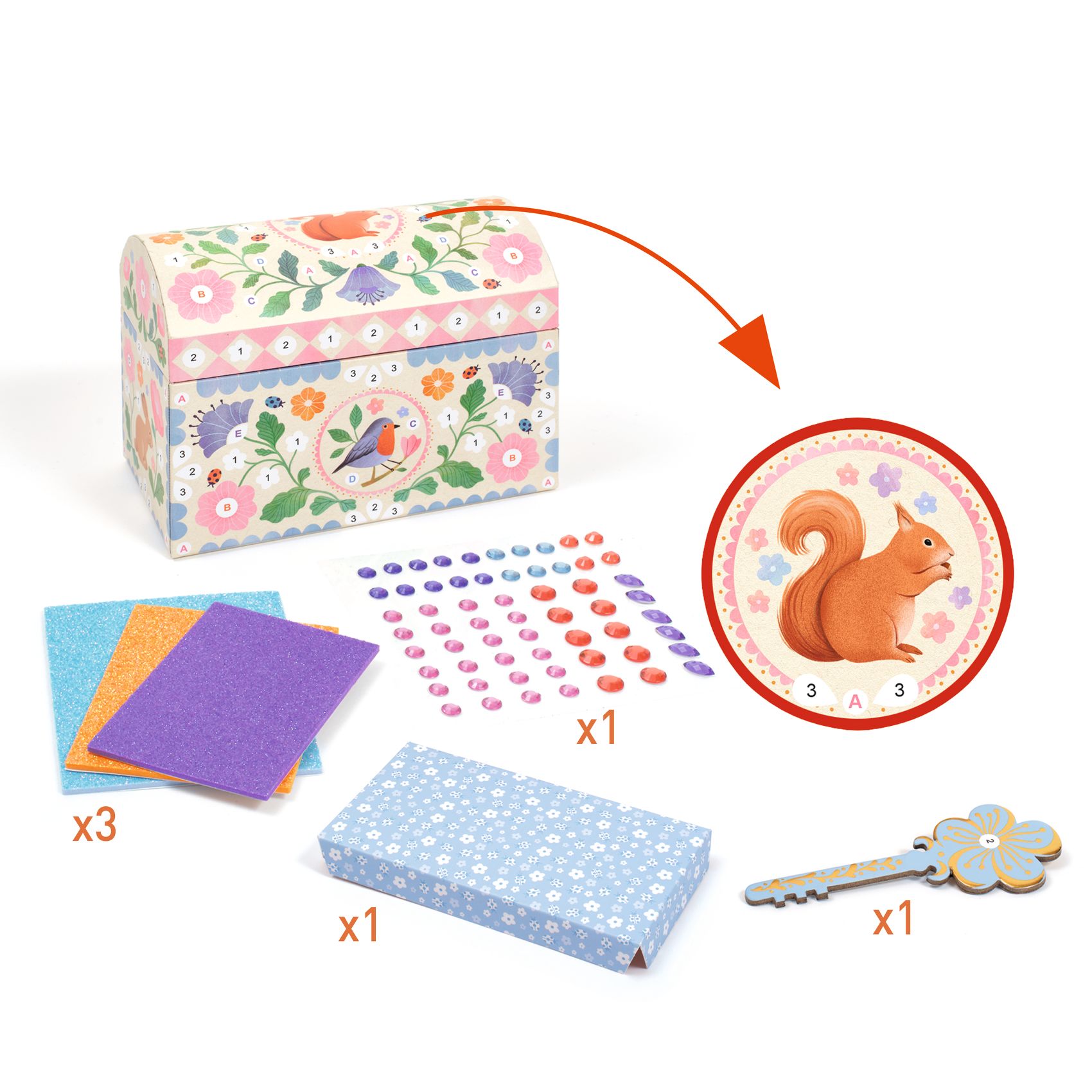 Djeco Do It Yourself - Kostbare Schatten - Afbeelding 2