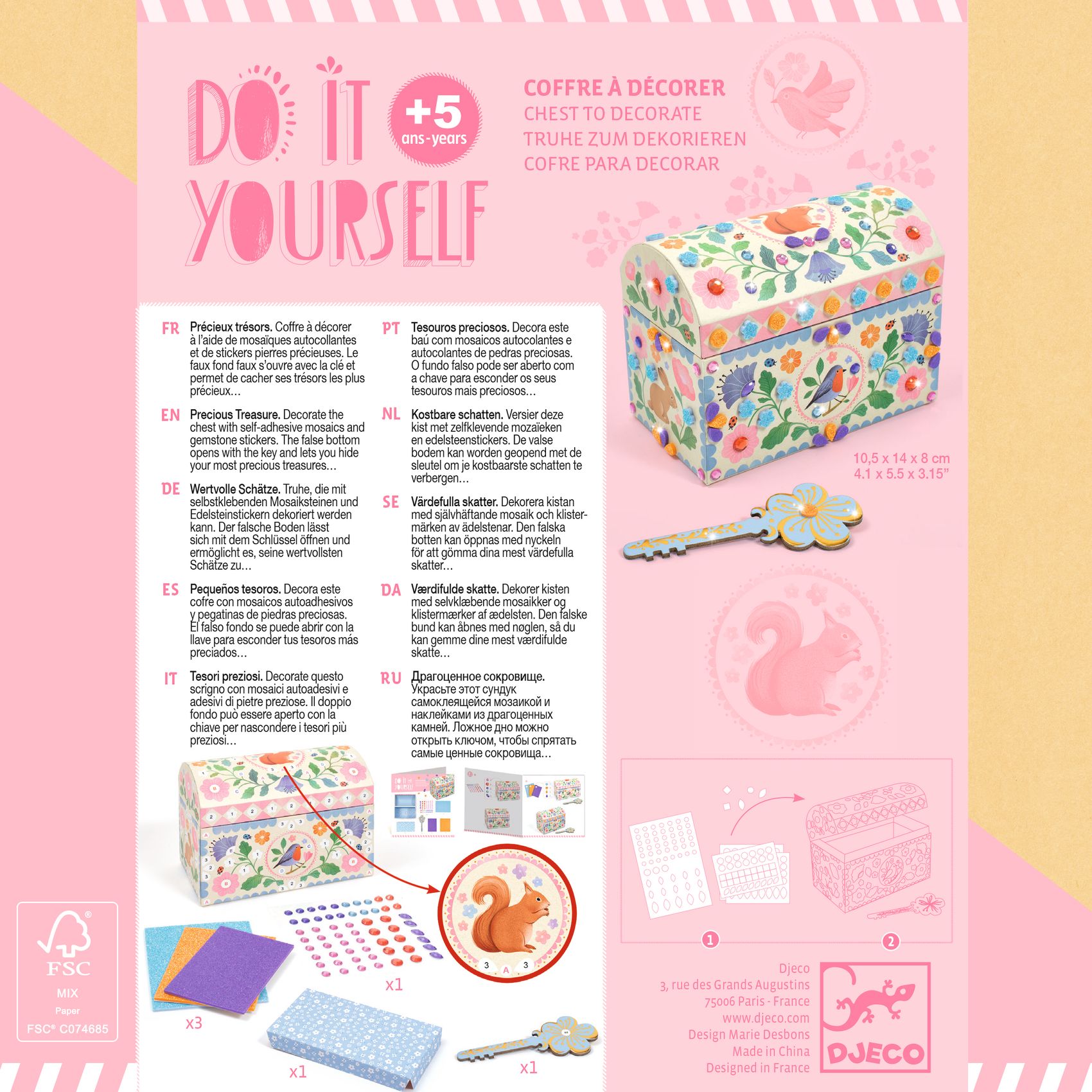 Djeco Do It Yourself - Kostbare Schatten - Afbeelding 4