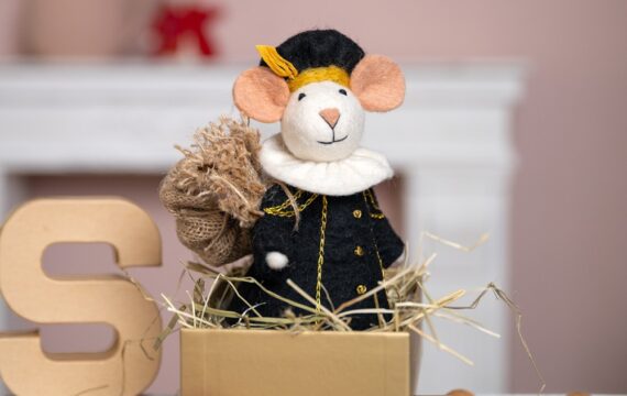Sjaal met Verhaal Hoofdpiet Muis - Vilt - Afbeelding 2