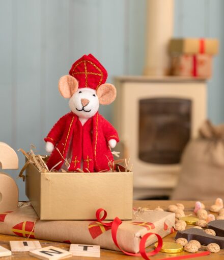 Sjaal met Verhaal Sinterklaas Muis - Vilt