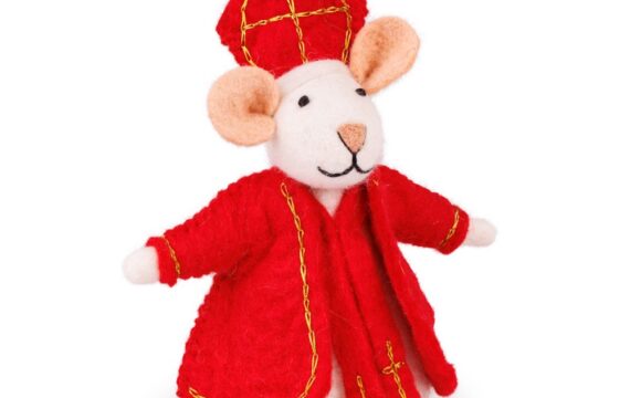 Sjaal met Verhaal Sinterklaas Muis - Vilt - Afbeelding 3