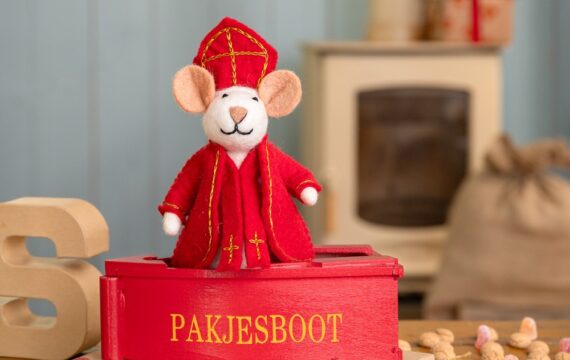 Sjaal met Verhaal Sinterklaas Muis - Vilt - Afbeelding 4