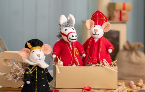 Sjaal met Verhaal Sinterklaas Muis - Vilt - Afbeelding 5