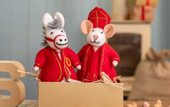 Sjaal met Verhaal Sinterklaas Muis - Vilt - Afbeelding 6