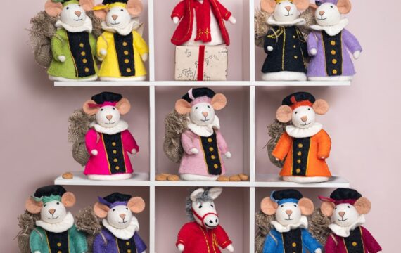 Sjaal met Verhaal Pietermuis Vilt - Oranje - Afbeelding 5