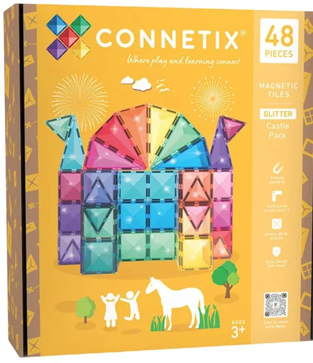Connetix Glitter Castle Pack - 48delig