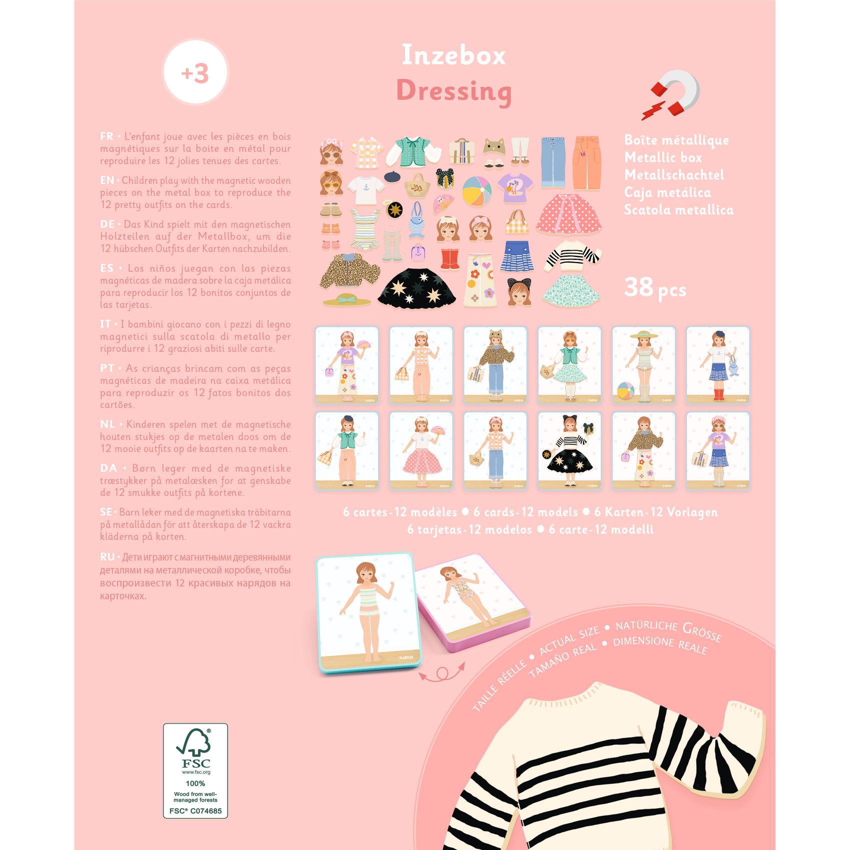 Djeco Magneetdoos Dressing / Aankleden - Afbeelding 9