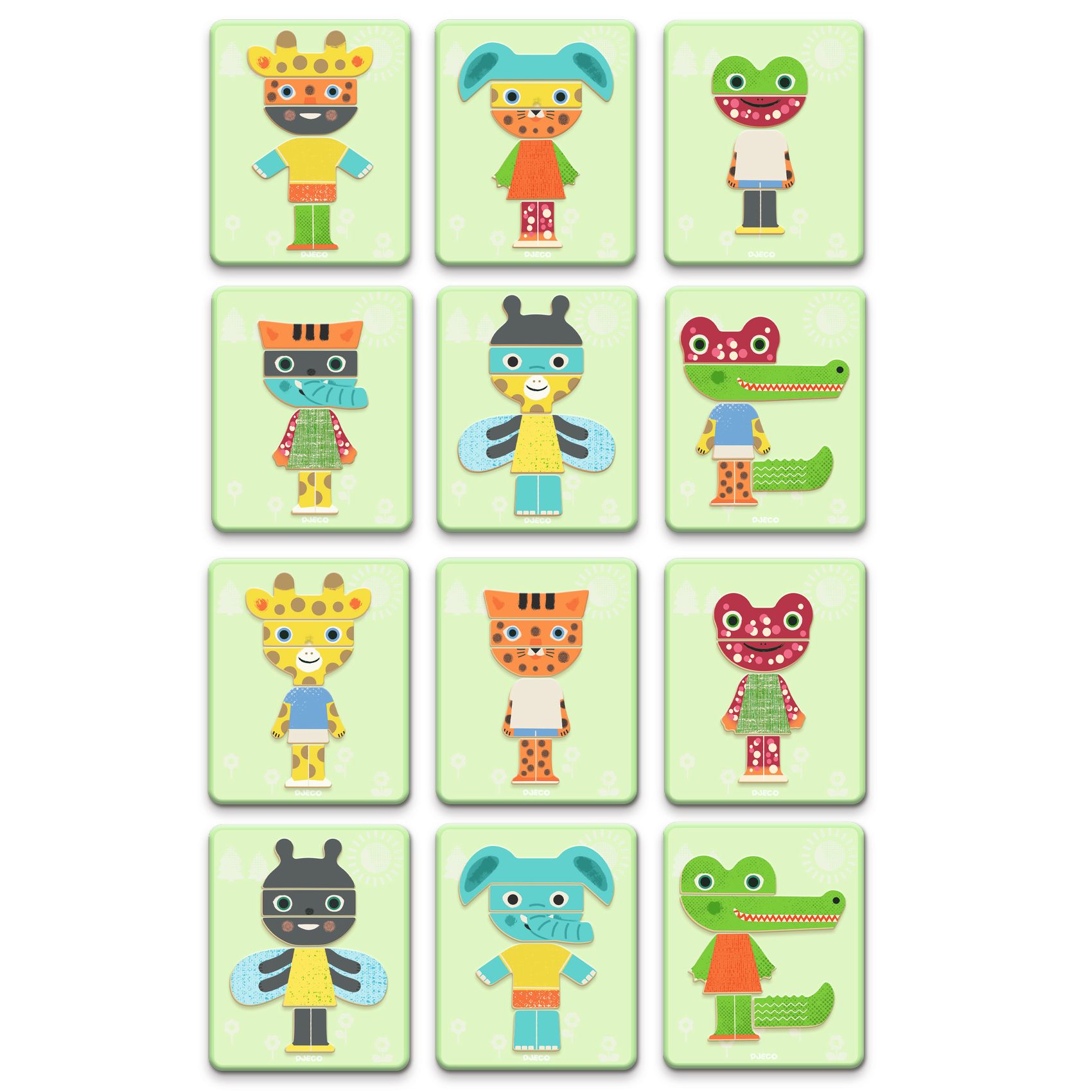 Djeco Magneetdoos Mix-Animals - Afbeelding 3