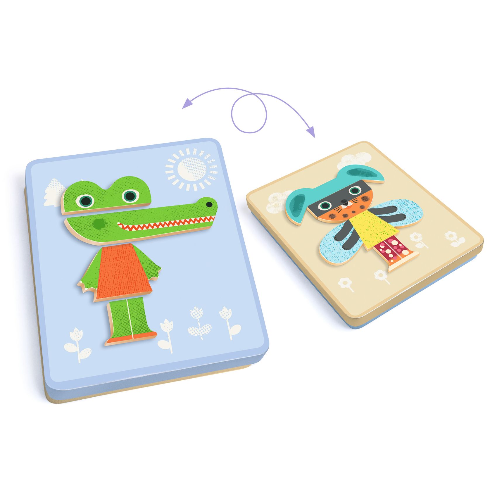 Djeco Magneetdoos Mix-Animals - Afbeelding 4