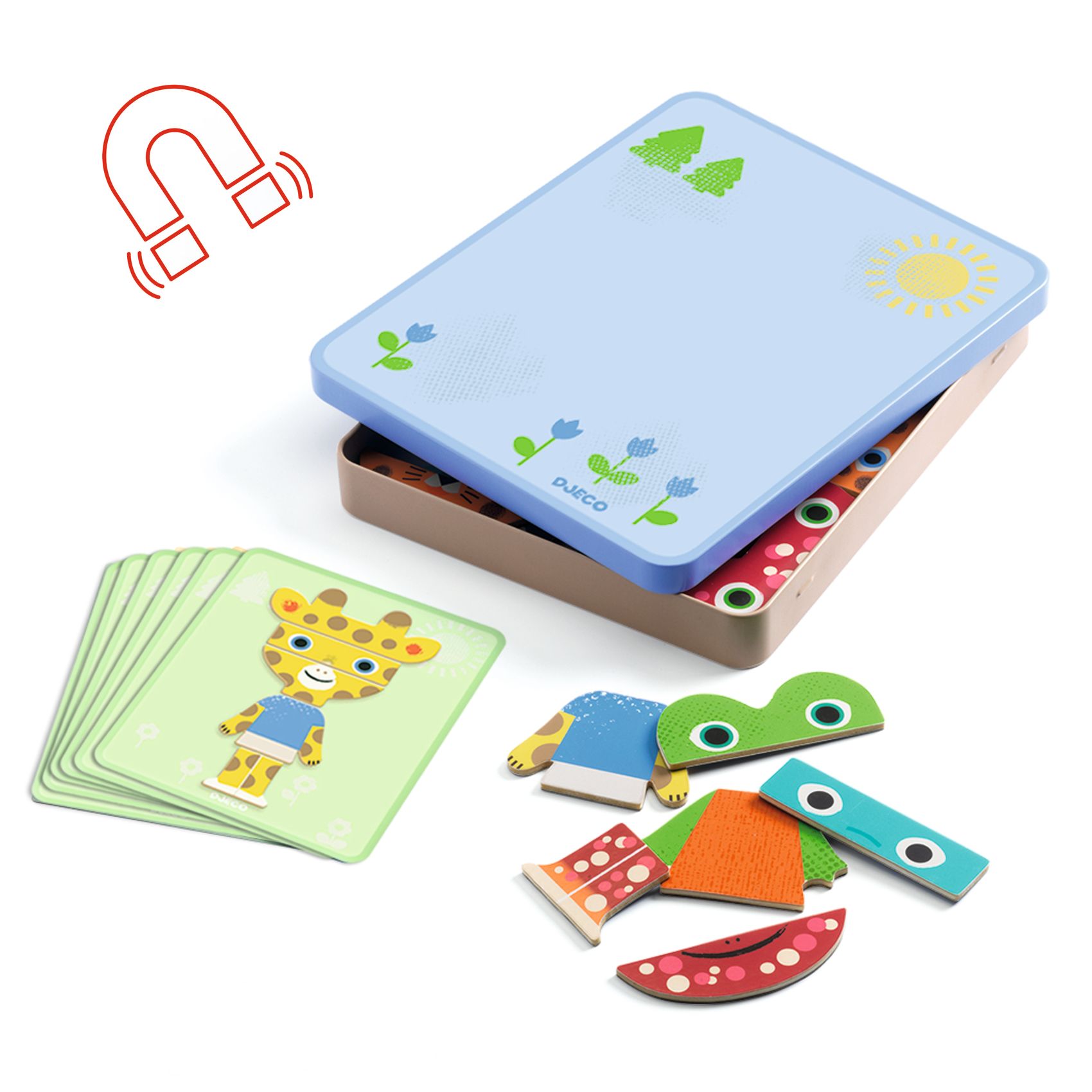 Djeco Magneetdoos Mix-Animals - Afbeelding 5