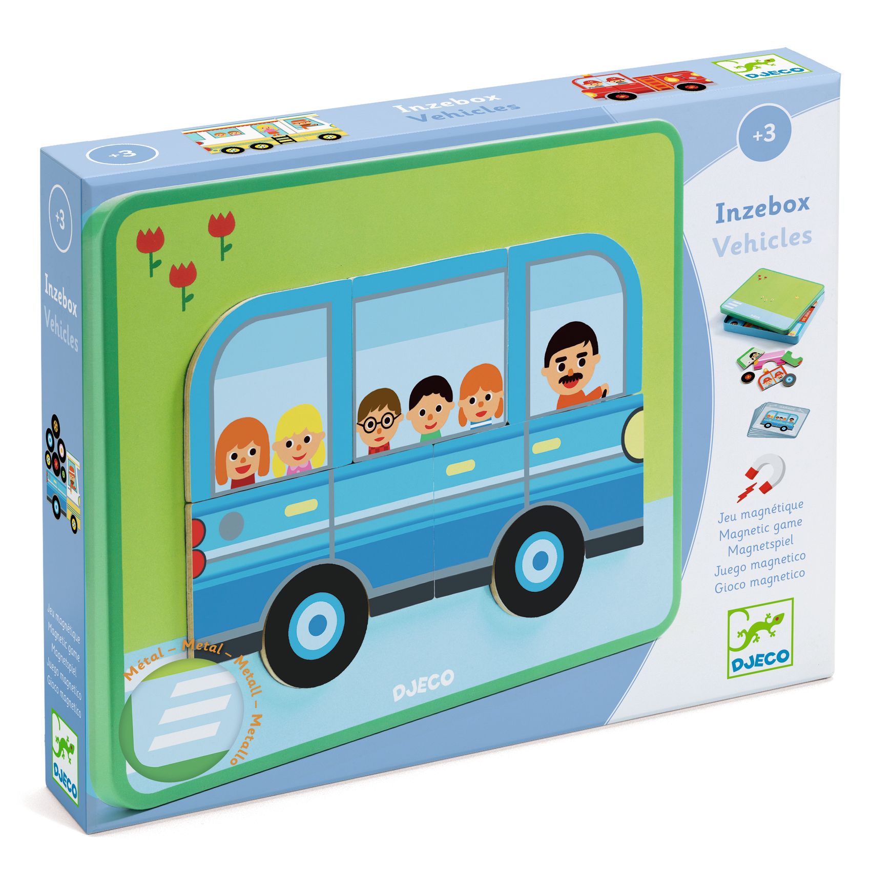 Djeco Magneetdoos Voertuigen